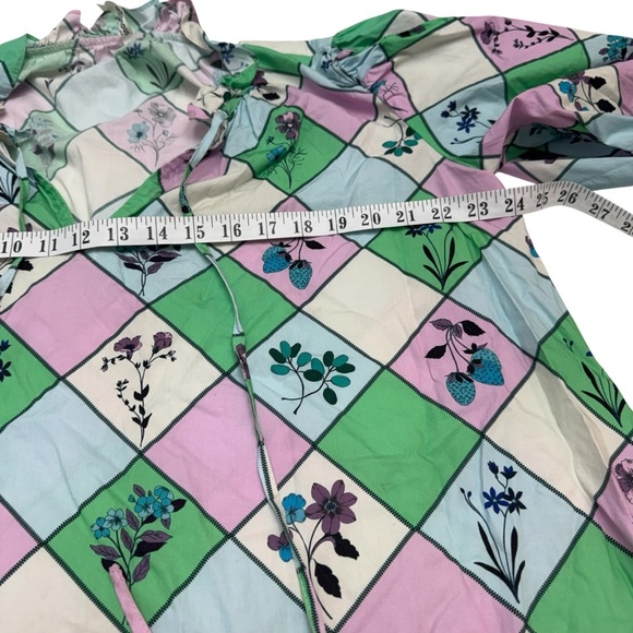 GLAOROUS Colorful Geometric Patterned Blouse Size 6 - Picture 9 of 10